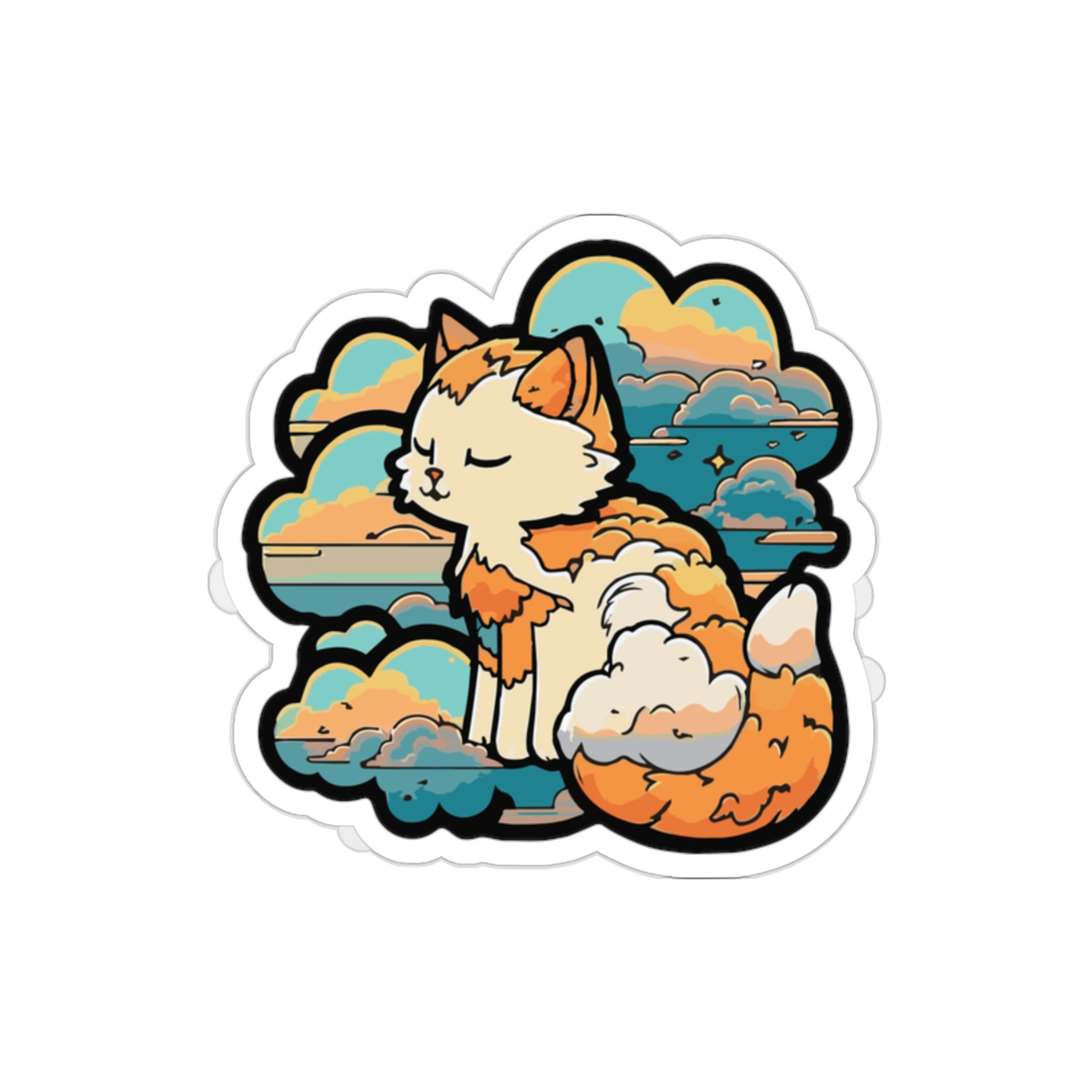 Orange Cat Sticker